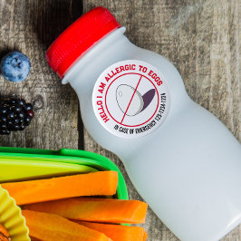 卵アレルギー（お客様の緊急電話番号） ラウンドシール