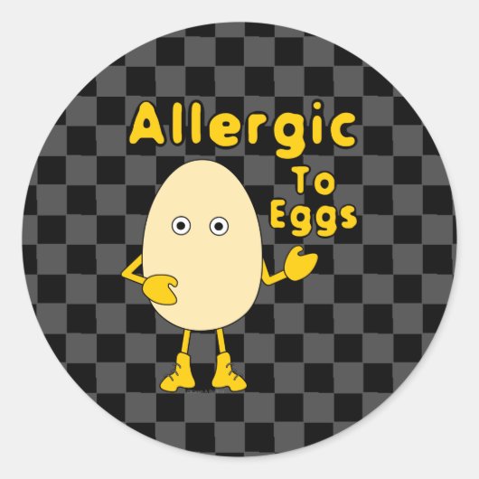 卵アレルギー ラウンドシール (正面)