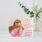 卵エグストラのシック特別なイースターパーティー 招待状 (スタンド正面)