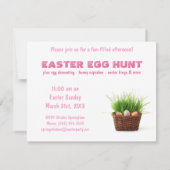 卵エグストラのシック特別なイースターパーティー 招待状 (裏面)