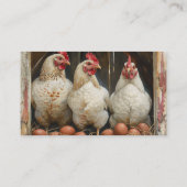 卵オーガニック農場チキン 名刺 (裏面)