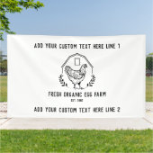 卵オーガニック農場ファームハウスチ素朴キン 横断幕 (外側)