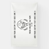 卵オーガニック農場ファームハウスチ素朴キン 横断幕 (縦)