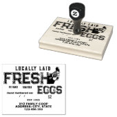 卵カスタムカートン切手 ラバースタンプ (押印)