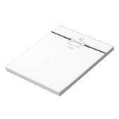 卵カタツムリモノグラムのビットEuqestrian ノートパッド (回転)