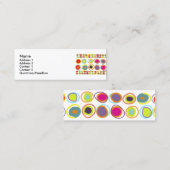 卵カラフルの薄いプロファイルカード スキニー名刺 (正面/裏面)