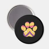 卵カラフルイースターポーおもしろい犬猫好きプレゼント マグネット (正面/裏面)