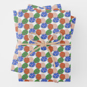 卵カラフルパターン(の模様が)ある ラッピングペーパーシート (インサイチュ)