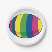 卵カラフル ペーパープレート (正面)