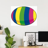 卵カラフル ポスター (ホームオフィス)