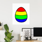 卵カラフル ポスター (ホームオフィス)