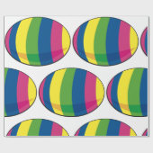 卵カラフル ラッピングペーパー (フラット)