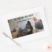 卵カートンのラベル 長方形シール (封筒)