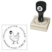 卵カートンオーガニックスタンプファームヴィンテージヘン ラバースタンプ (押印)