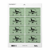 卵カートンラベルグリーンバーラップチキンファームハウス ラベル (フルシート)