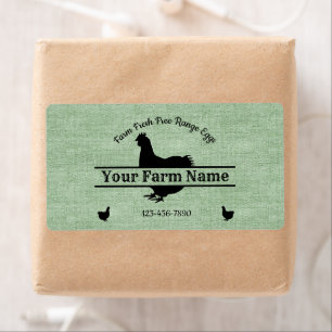 卵カートンラベルチキンファームハウスグリーンラップ ラベル