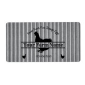 卵カートンラベルチキンファームハウスコルゲート ラベル (正面)