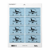 卵カートンラベルブルーバーラップチキンファームハウス ラベル (フルシート)