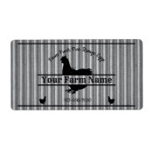 卵カートンラベル段ボール鶏農家 ラベル (正面)