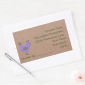 卵カートンラベル鶏ファーム |農家市場 長方形シール (封筒)