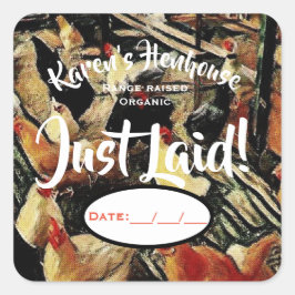 卵カートンラベル スクエアシール