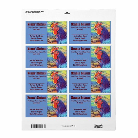 卵カートンラベル ラベル (フルシート)