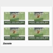 卵カートン包装おもしろい引用文カスタムチキン 長方形シール (シート)