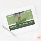 卵カートン包装おもしろい引用文カスタムチキン 長方形シール (封筒)