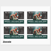 卵カートン包装おもしろい引用文カスタムチキン 長方形シール (シート)