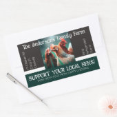 卵カートン包装おもしろい引用文カスタムチキン 長方形シール (封筒)