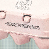 卵カートン必要安全取扱説明書 ラバースタンプ