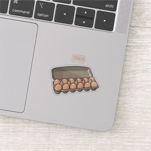 卵カートン漫画イラストレーション シール (詳細)