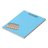 卵カートン漫画イラストレーション ノートパッド (回転)