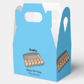 卵カートン漫画イラストレーション フェイバーボックス (オープン)