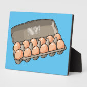 卵カートン漫画イラストレーション フォトプラーク (側面)