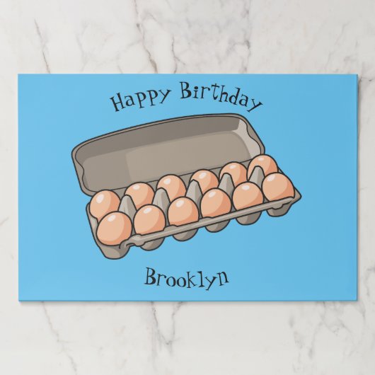 卵カートン漫画イラストレーション ペーパーパッド (正面)