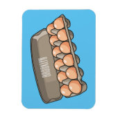 卵カートン漫画イラストレーション マグネット (縦)