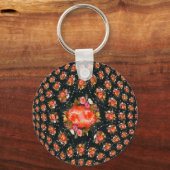 卵キーチェーンのフラクタルフラワー キーホルダー (正面)