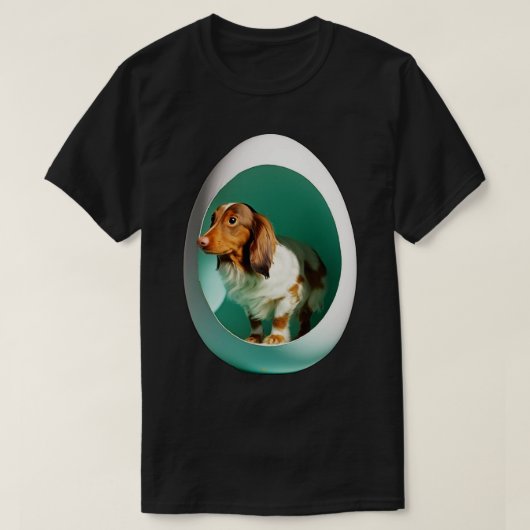 卵クラシックtシャツシール3の犬 tシャツ (デザイン正面)