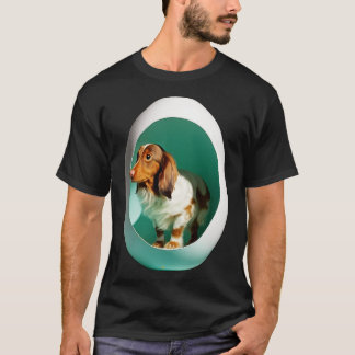 卵クラシックtシャツシール3の犬 tシャツ