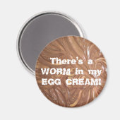 卵クリームに虫が入ってる！ マグネット (正面/裏面)