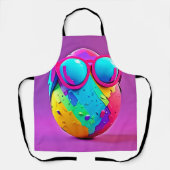 卵クールカラフル エプロン (正面)