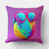 卵クールカラフル クッション (正面)