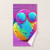 卵クールカラフル バスタオルセット (ハンドタオル)