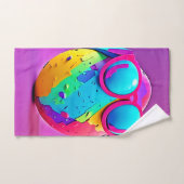 卵クールカラフル バスタオルセット (ハンドタオル)