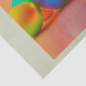 卵コレクション付きビッグカラフルイースターバニー 薄葉紙 (詳細)