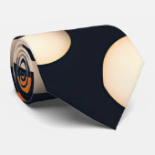 卵サークルオレンジ色の抽象芸術パターン ネクタイ (ロール)