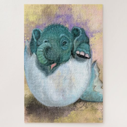 卵ジグソーの象の孵化パズル ジグソーパズル (縦)