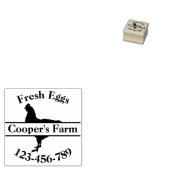 卵スタンプあなたの農家独身のの鶏肉電話番号 ラバースタンプ (押印)