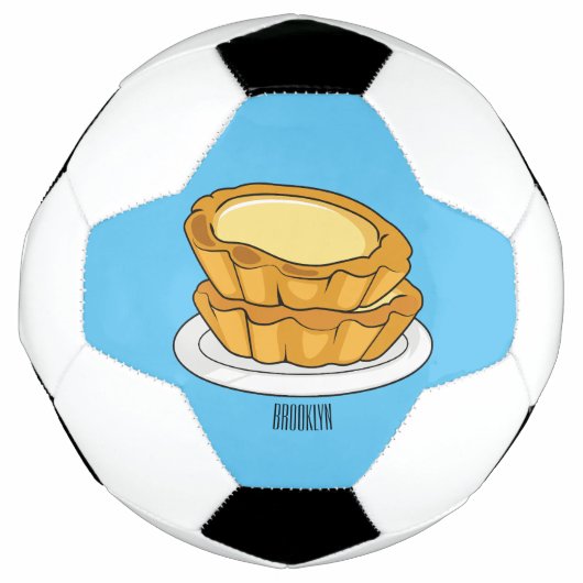 卵タルト漫画イラストレーション サッカーボール (正面)